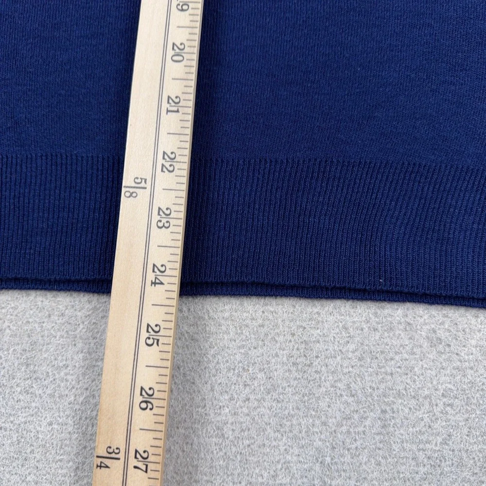 Vintage West Virginia Mountaineers Sweater Men Large Blue V Neck 90s Made In USA